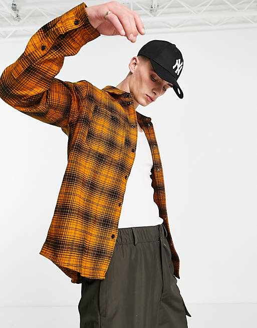 Shirts Dickies Evansville checked shirt in brown 