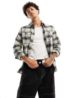 Dickies evansville check shirt in grey - ASOS Price Checker
