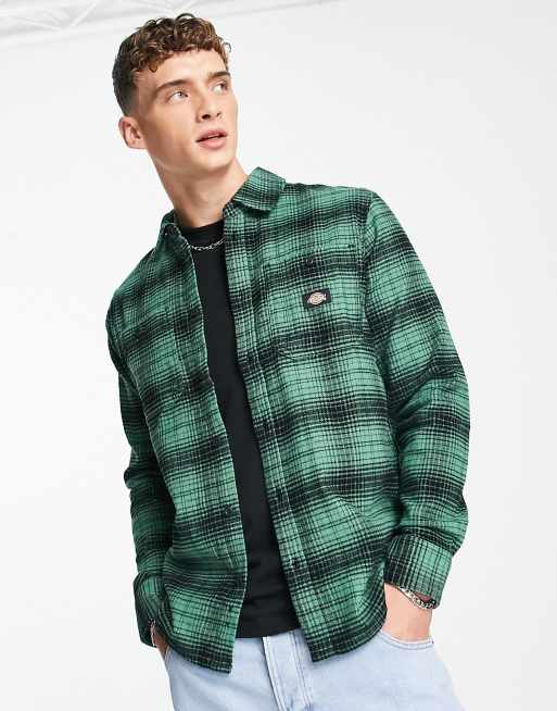Dickies Evansville shirt in green ASOS
