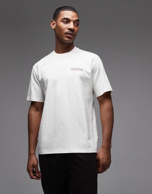 Dickies – Fairlawn – Naturvit t-shirt med tryck baktill, 3 av 5