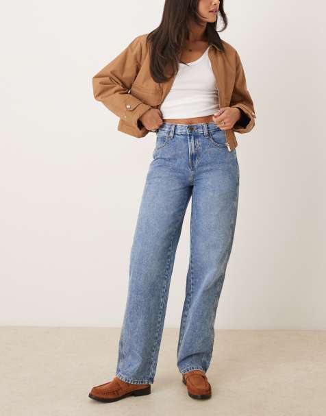 Dickies farner baggy fit two tone faded denim jeans in rinsed blue