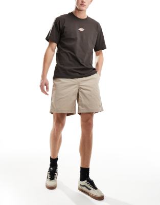 Pull&Bear - Pantaloncini parachute color pietra-Neutro