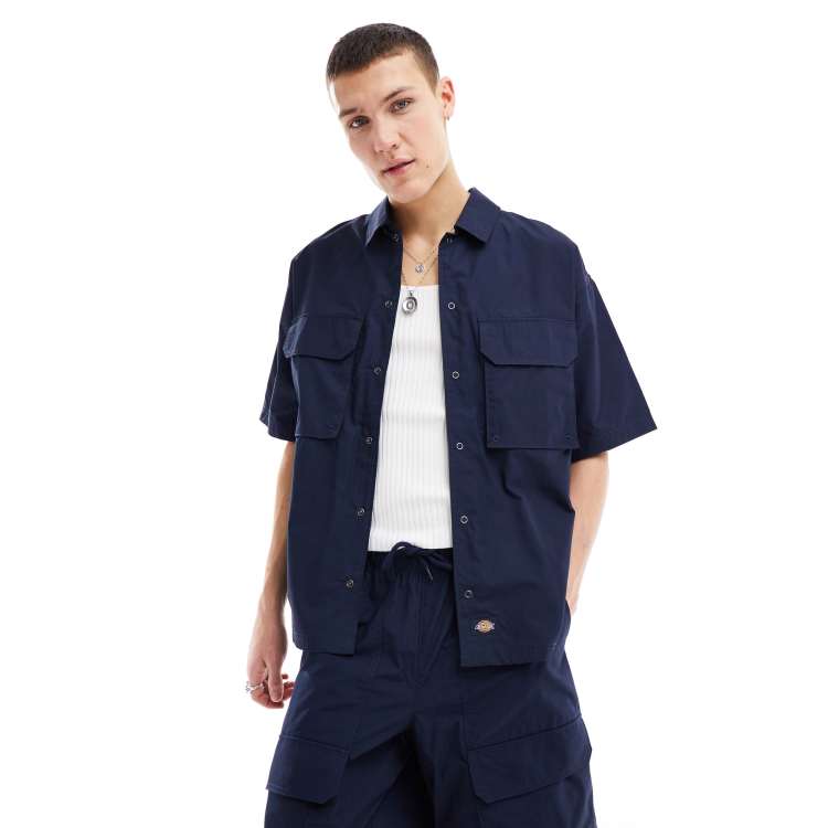 Chemise dickies bleu best sale