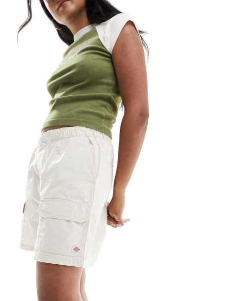Dickies – Fisherville – Gräddvita cargoshorts - view 1