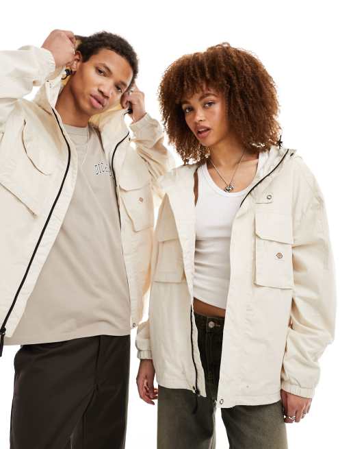 Dickies – Fisherville – Jacke in Cremeweiß