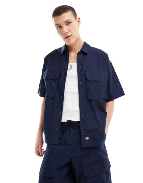 Dickies fisherville shirt in dark navy - view 1