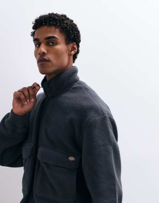 Dickies - forro polar sherpa Paulden en gris carbón, 5 de 5