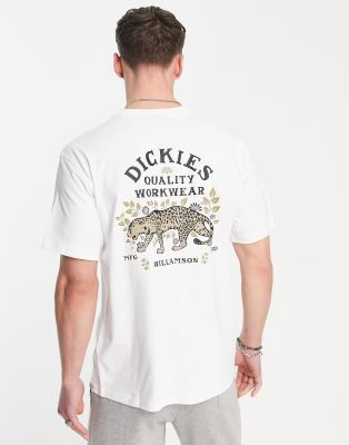 Dickies Dickies Fort Lewis back print t-shirt in white