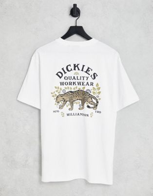 Dickies Fort Lewis back print t-shirt in white