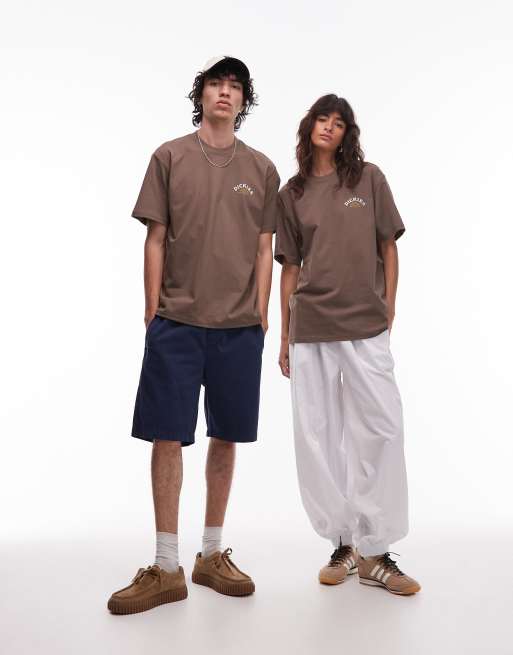 Dickies – Fort Lewis – Brązowy T-shirt z nadrukiem na plecach, 2 z 4