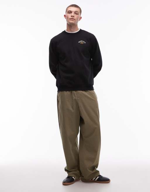 Dickies – Fort Lewis – Sweatshirt in Schwarz mit Grafikprint am Rücken, 2 von 5