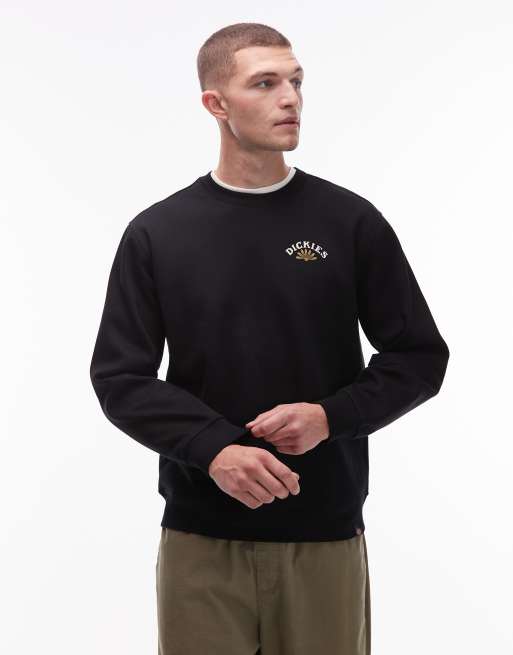 Dickies – Fort Lewis – Sweatshirt in Schwarz mit Grafikprint am Rücken, 3 von 5