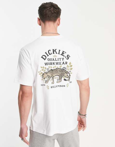 Dickies - Fort Lewis - T-shirt imprimé au dos - Blanc - view 1