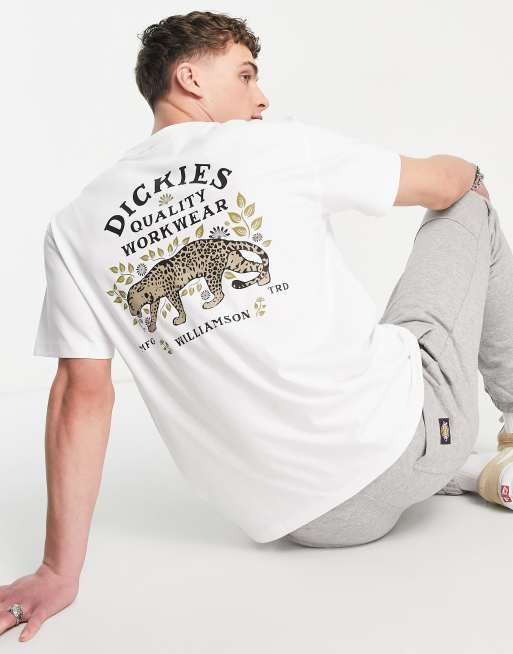 Dickies - Fort Lewis - T-shirt met print op de achterkant in wit , 2 van 4