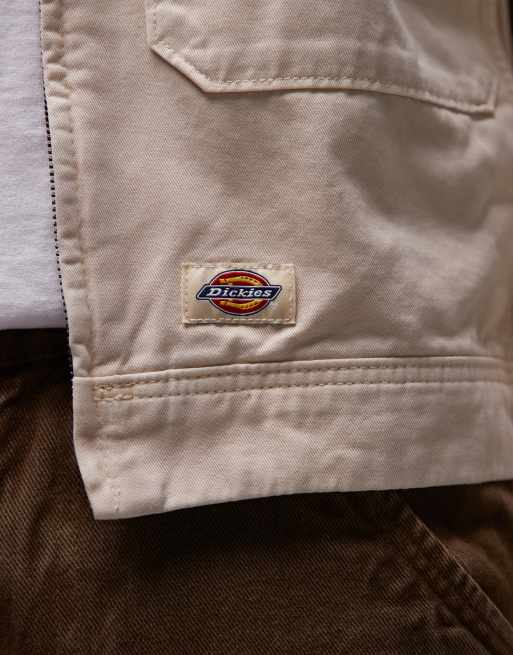 Dickies – Fort Smith – Ljusbeige truckerjacka i canvas, 5 av 5