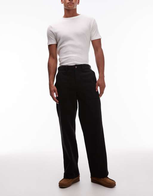Dickies – Fort Smith – Obszerne płócienne spodnie w kolorze czarnym, 2 z 5