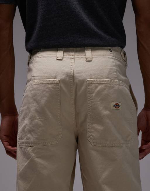 Dickies - Fort Smith - Pantaloni ampi in tela beige chiaro, 4 di 5