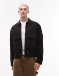 [Dickies] Dickies Fort Smith trucker jacket in black S BLACK