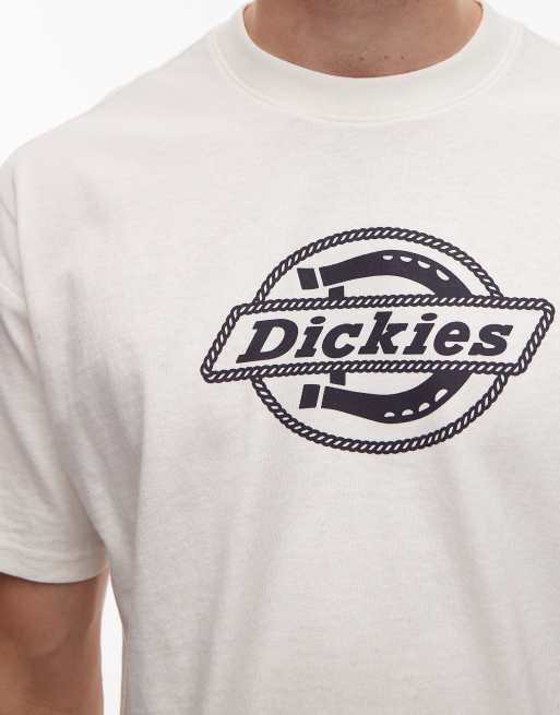 Dickies forth shaw oversized boxy t-shirt with central logo in off white, 5 of 5