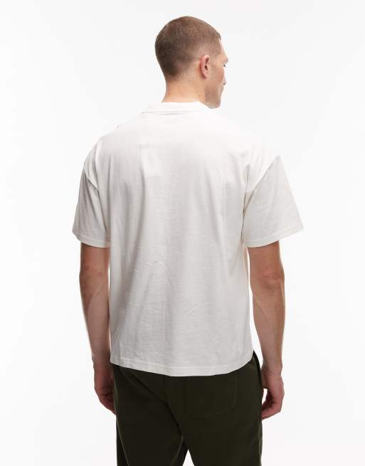 Dickies - Forth Shaw - Oversized recht T-shirt met logo in het midden in gebroken wit, 3 van 5