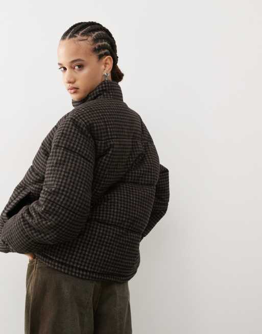 Dickies Frenchtown puffer coat in brown | ASOS