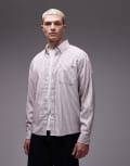[Dickies] Dickies Gallatin stripe shirt in red and white 2XL Off white