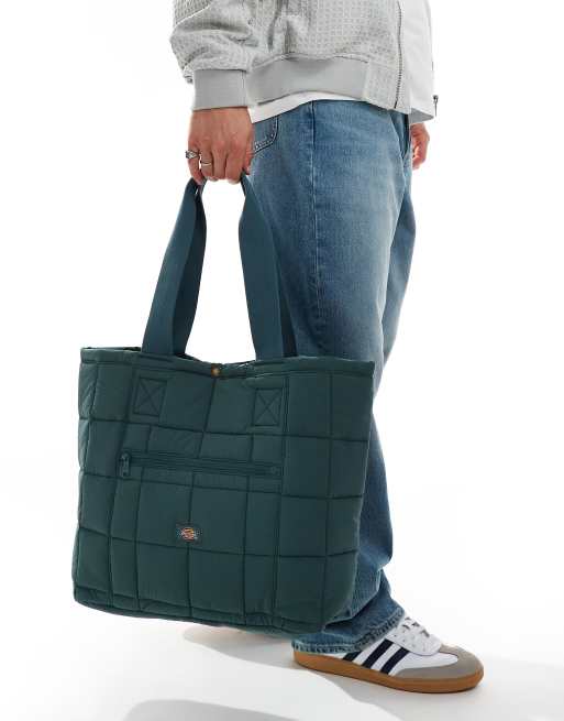 Dickies – Gardiner – Mörkgrön, quiltad toteväska – Exklusivt hos ASOS, 2 av 4