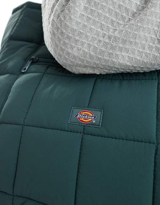 Dickies – Gardiner – Mörkgrön, quiltad toteväska – Exklusivt hos ASOS, 3 av 4
