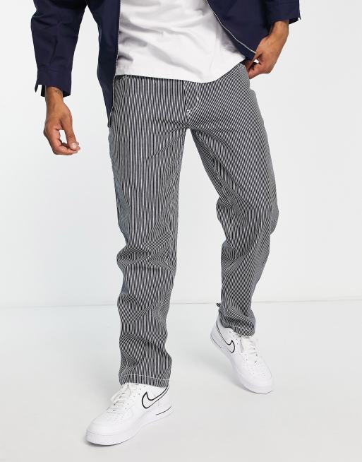 Dickies - Garyville Hickory - Gestreepte jeans in blauw