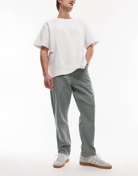 Dickies Garyville Hickory striped pants in green - view 1