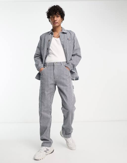 Dickies - Garyville - Jeans blu a righe hickory