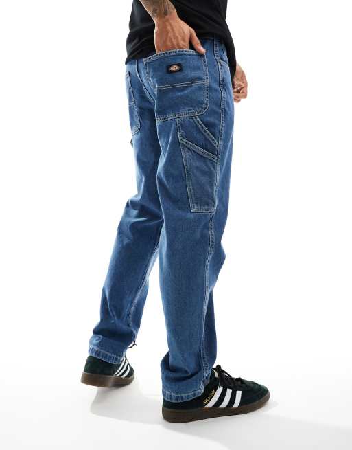 Dickies - Garyville - Jeans dritti comodi blu, 5 di 5