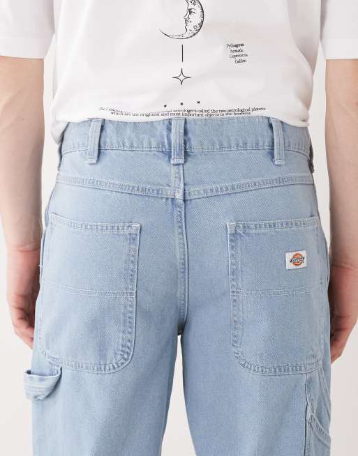 Dickies - Garyville - Lyseblå afslappede jeans i lige pasform, 4 af 5