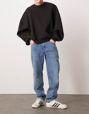 Dickies Dickies garyville regular fit denim jeans in rinsed blue with fade