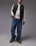 [Dickies] Dickies Garyville regular fit denim jeans in rinsed blue with fade W32 L32 BLUE
