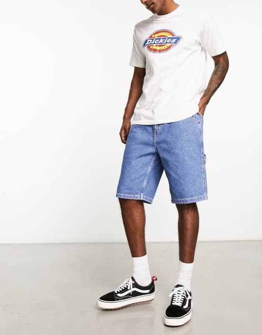 Dickies - Garyville - Short style charpentier en denim - Bleu classique