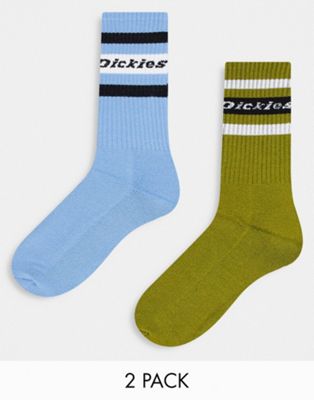Dickies Genola 2 pack socks in green