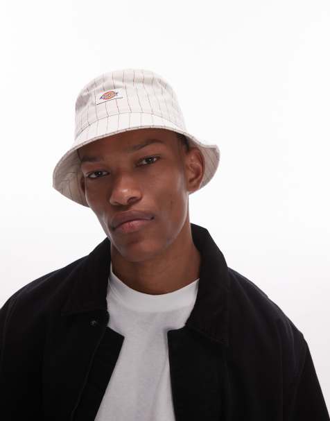Dickies - Gestreepte bucket hat in gebroken wit - view 1