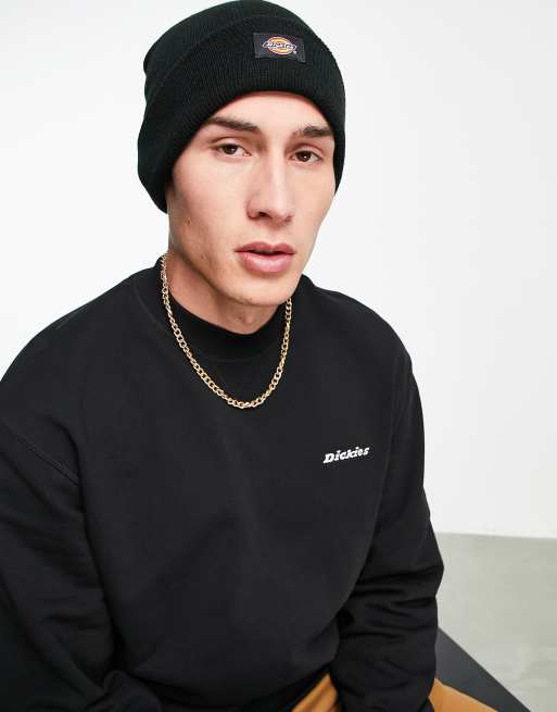 Black cheap dickies beanie