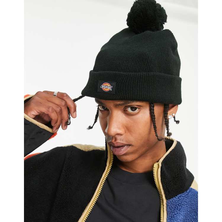 Dickies Gibsland Bobble beanie in black | ASOS