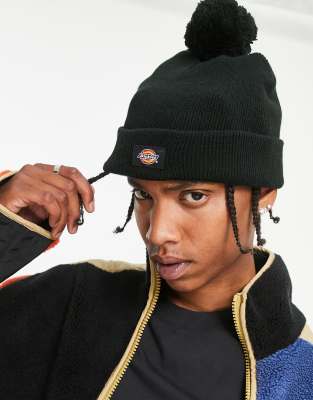 Dickies Gibsland Bobble beanie in black