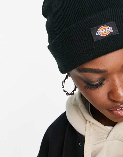 Dickies Gibsland bobble beanie in black ASOS