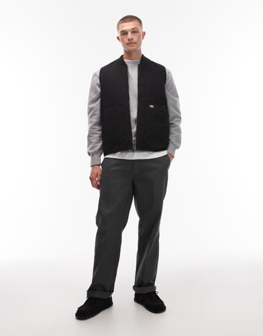 Dickies - Gilet trapuntato in tela nero, 2 di 5