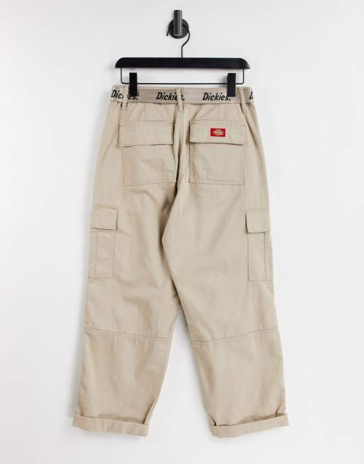 Dickies Belted Black Cargo Pants