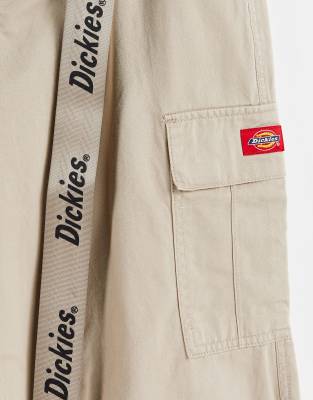 dickies belted utility khaki cargo pants