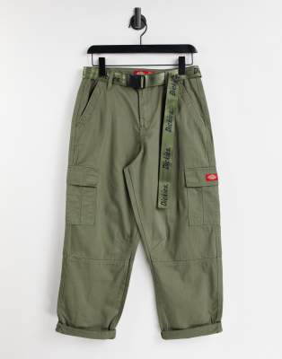 dickies cargo pants olive green