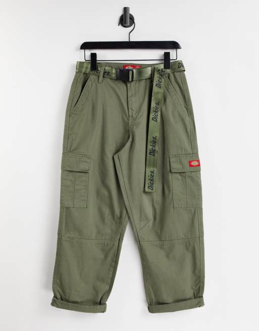 DICKIES Women's High Rise Fit Cargo Jogger Pants Miliary Green - FPR54ML