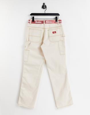 dickies carpenter pants cream