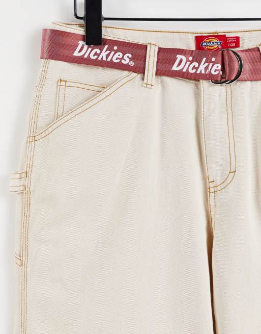 Dickies Belted Black Carpenter Pants