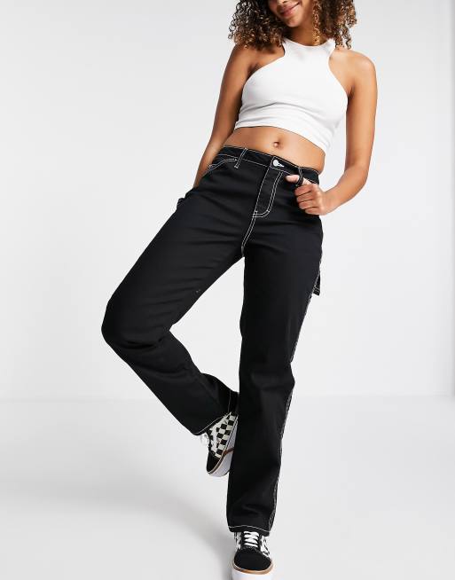 Black '90s Boyfriend Carpenter Pants